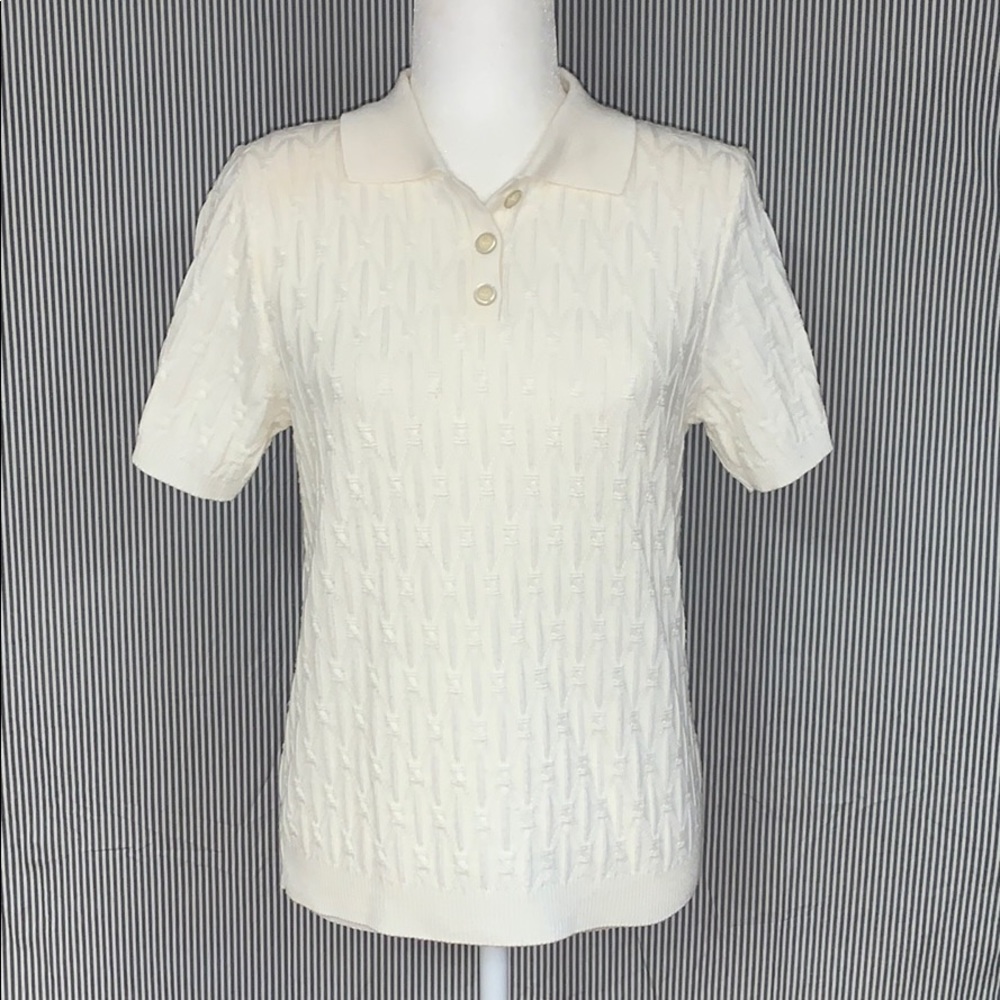 Vintage Alfred Dunner Petite Collared Polo, MP